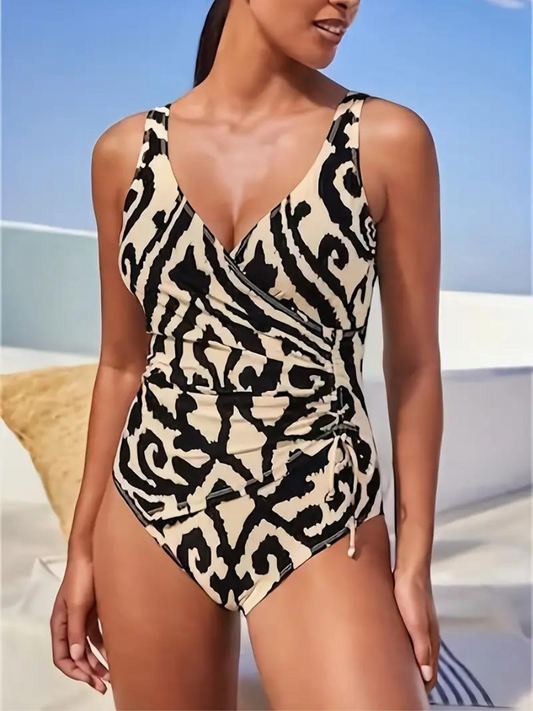 Jolanda® | Sexy eendelig zwempak met boheems patroon