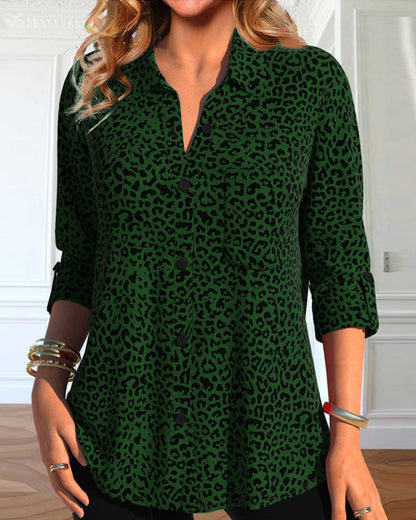 Abegail® | Casual & stijlvol overhemd met luipaardprint