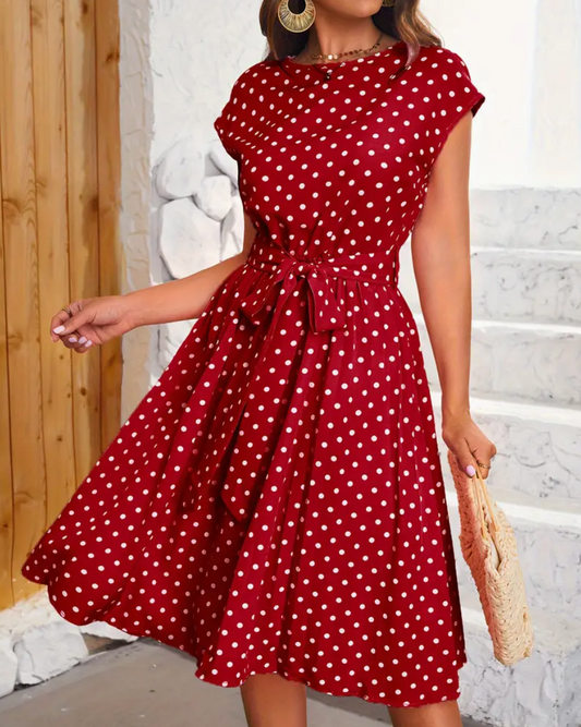 Sonja® | Prachtige vintage jurk met stippen