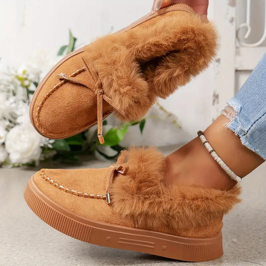 Gail® | Warme harige schoenen met een dikke zool
