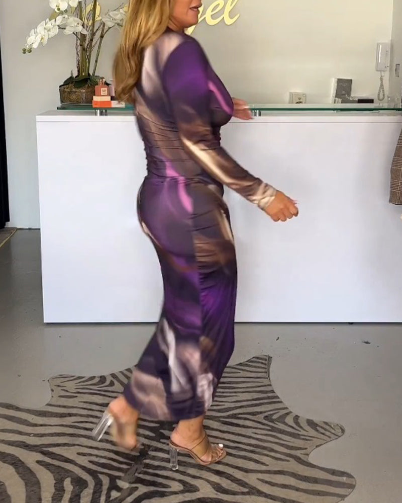Katharina® | Elegante jurk met V-hals en split