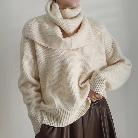 Cassandra® | Elegante & stijlvolle trui met sjaal